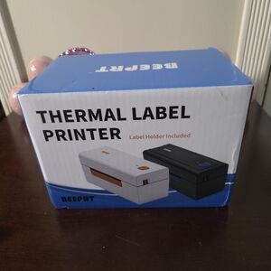 NIB BEEPRT Thermal Label Printer with Label Holder